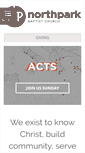 Mobile Screenshot of northparkbc.org